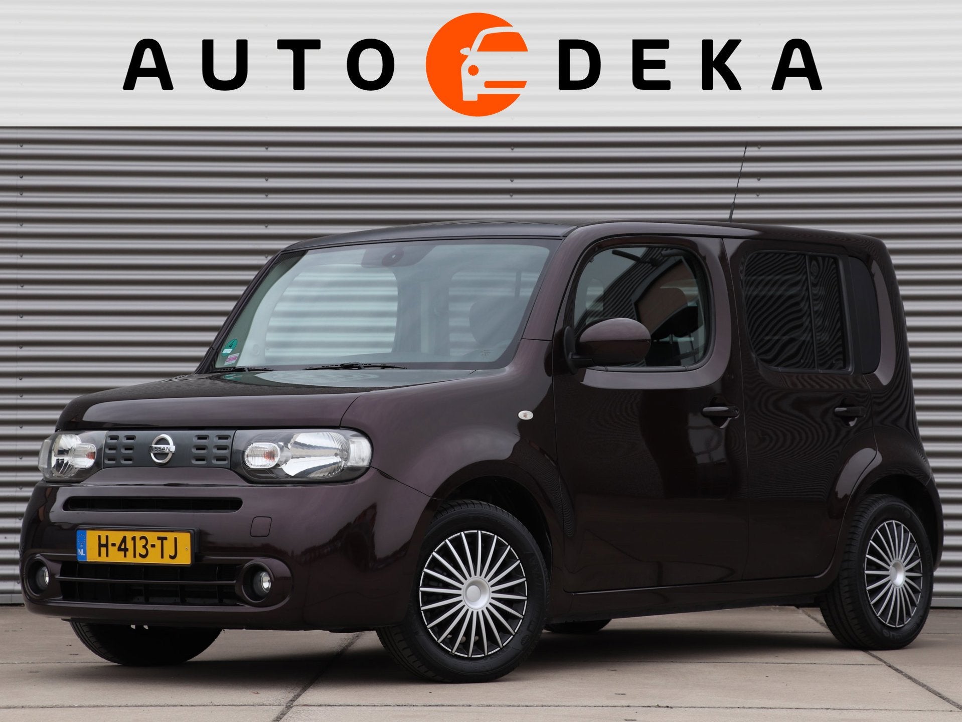 Nissan Cube 1.6 Zen Automaat *Navigatie*Trekhaak*, Stof, Gebruikt, 4 cilinders, Bruin