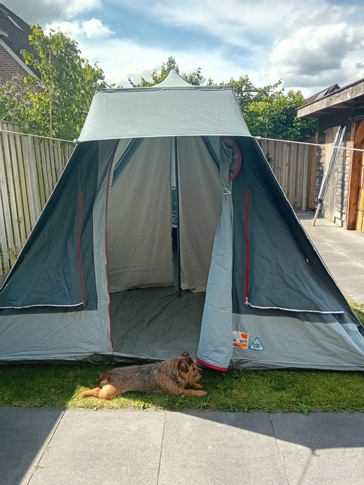 piramide tent dws katoen 3.p. ruime 2 pers., Ophalen, Gebruikt, Tot en met 3