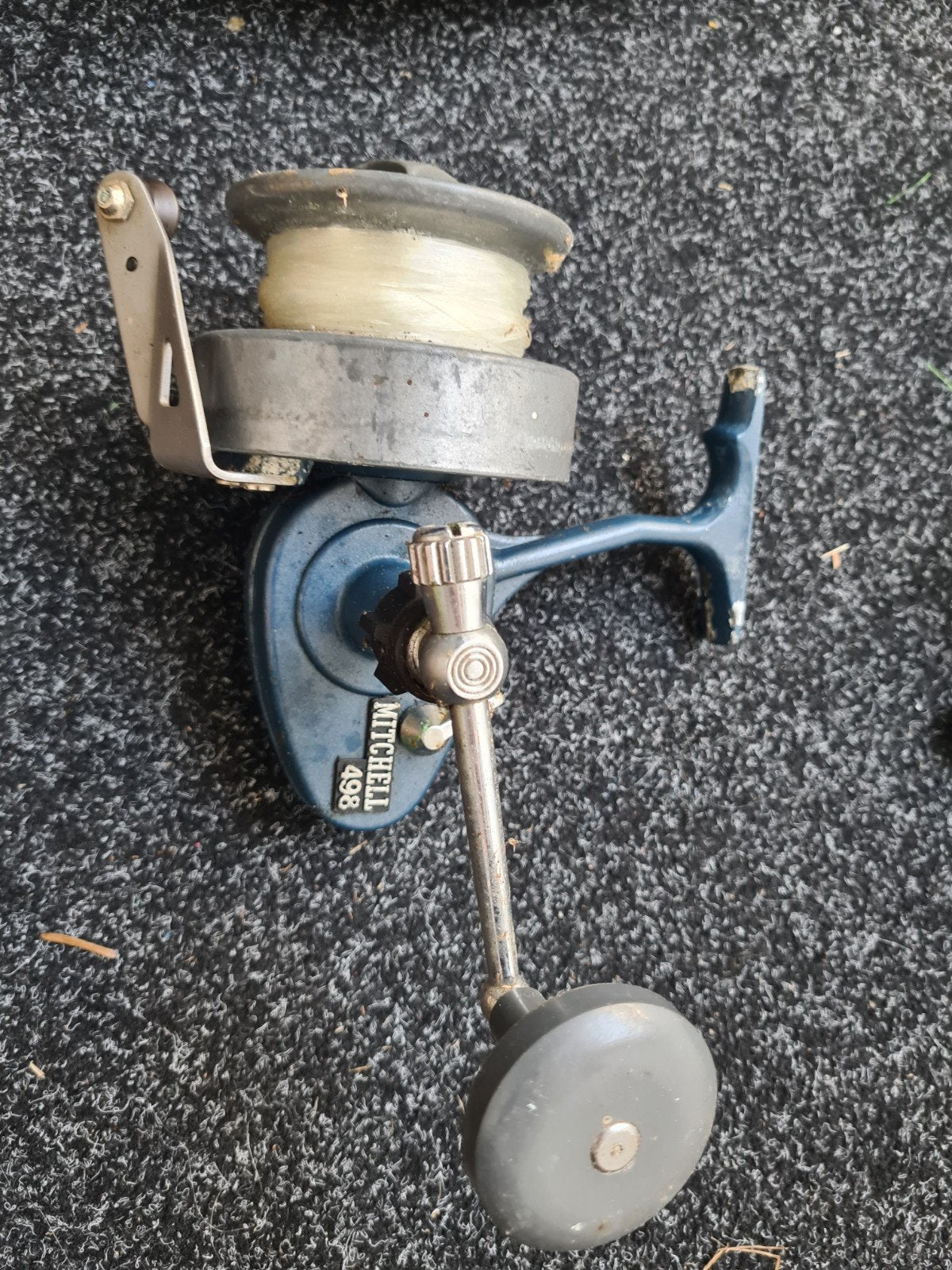 Vintage Mitchell 498 Vismolen - Gebruikt, Watersport en Boten, Ophalen of Verzenden, Gebruikt, Molen
