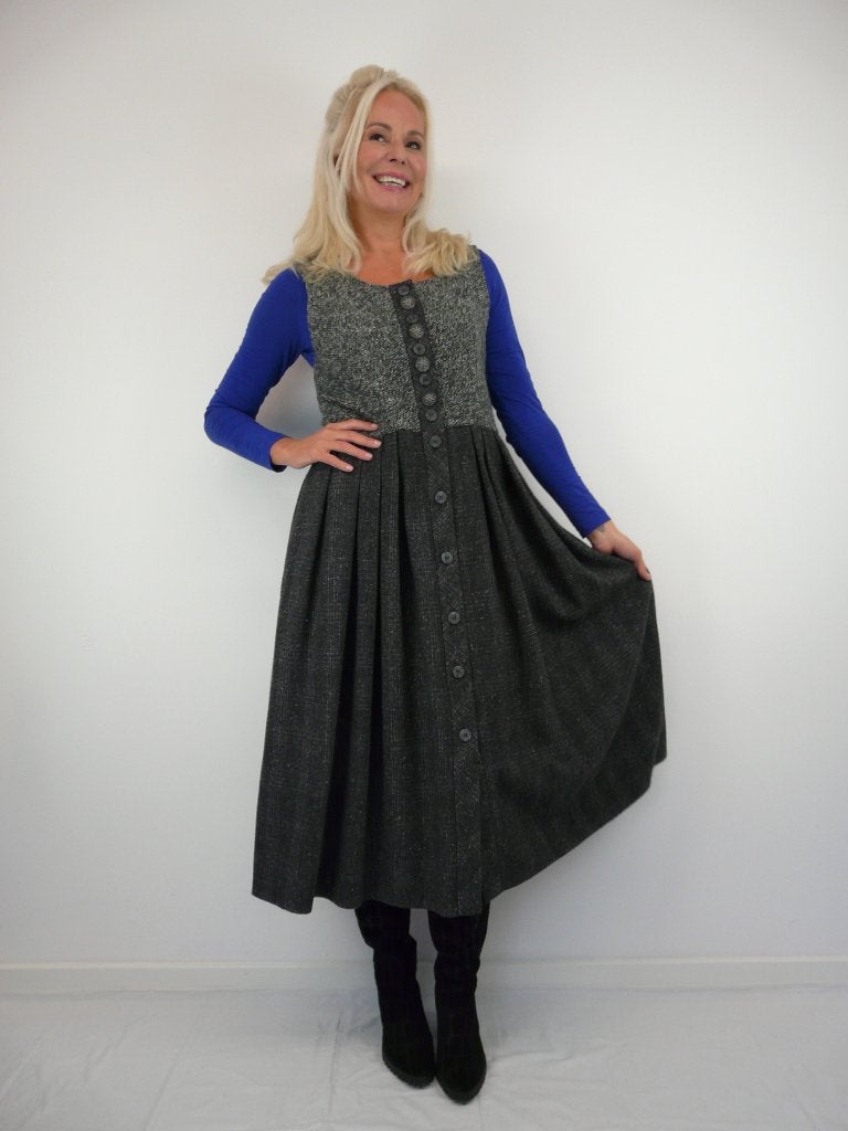 *Abfab Vintage Wollen Overgooier Jurk 44*, Your Sixth Sense, Maat 42/44 (L), Ophalen of Verzenden, Zo goed als nieuw