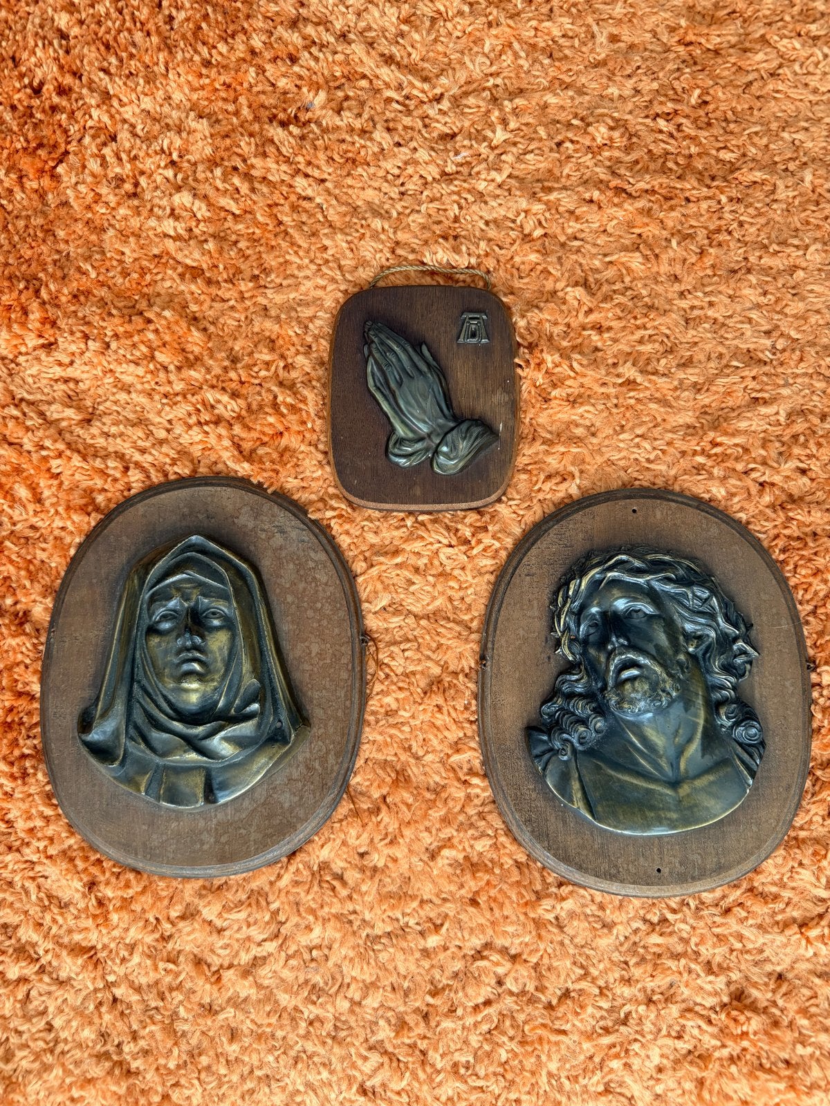 Set van 3 Religieuze Wanddec.Maria, Jezus & Biddende handen, Ophalen of Verzenden