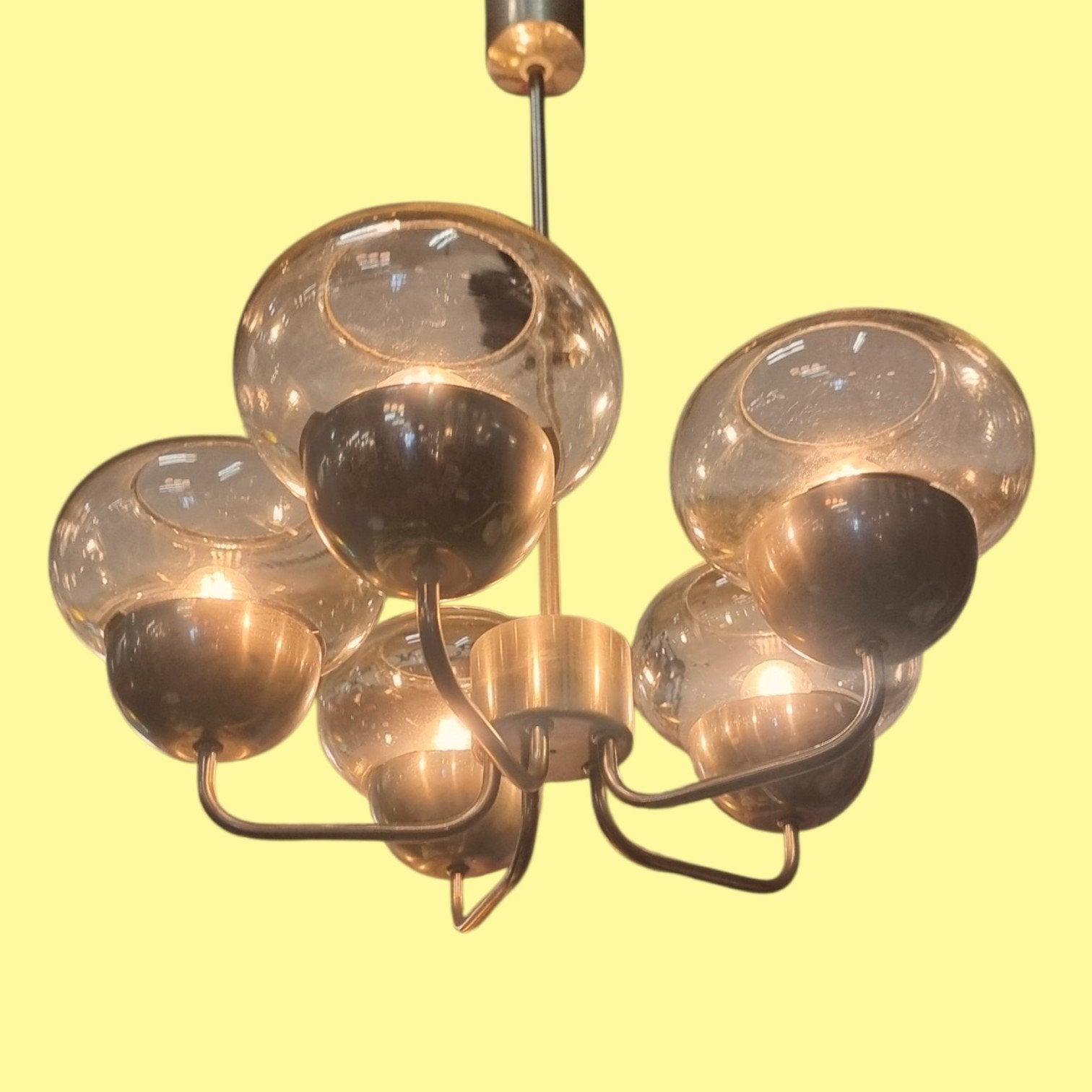 vintage kroonluchter Jaren 60 sputnik, Ophalen of Verzenden, ,, ,, ,