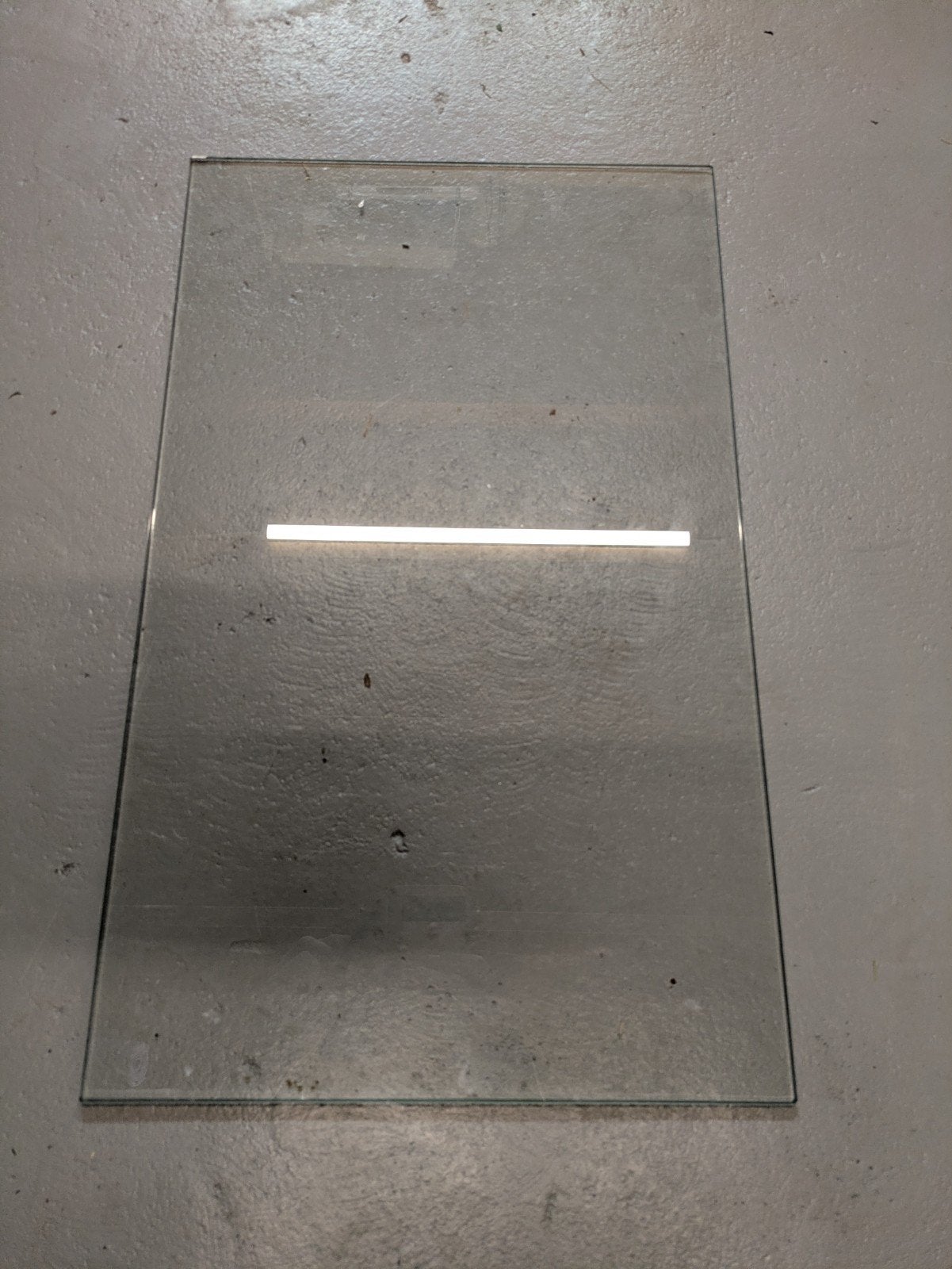 Glasplaat 56,5 x 35 cm, 5 mm dik - gratis, Ophalen, Minder dan 80 cm, Minder dan 80 cm, Nieuw