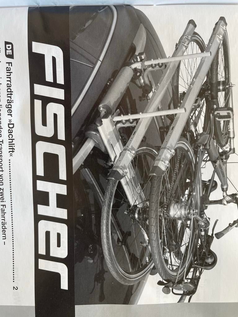 Fischer fietsendrager "Dachlift" voor 1 (elektrische) fiets, Ophalen of Verzenden, Gebruikt