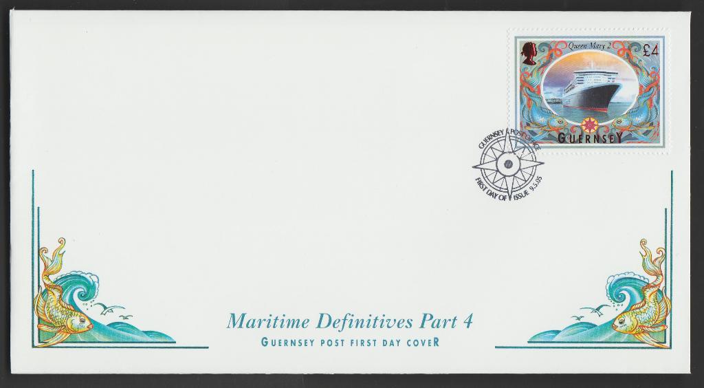 Guernsey - FDC Michelnr 1052 - passagiersschip Queen Mary 2, Verzenden, Postfris