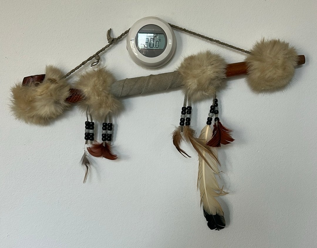 Native indianen vredespijp (49 cm), Antiek en Kunst, Ophalen