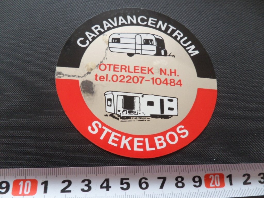 sticker folie caravan centrum stekelbos oterleek NH, Ophalen, Zo goed als nieuw