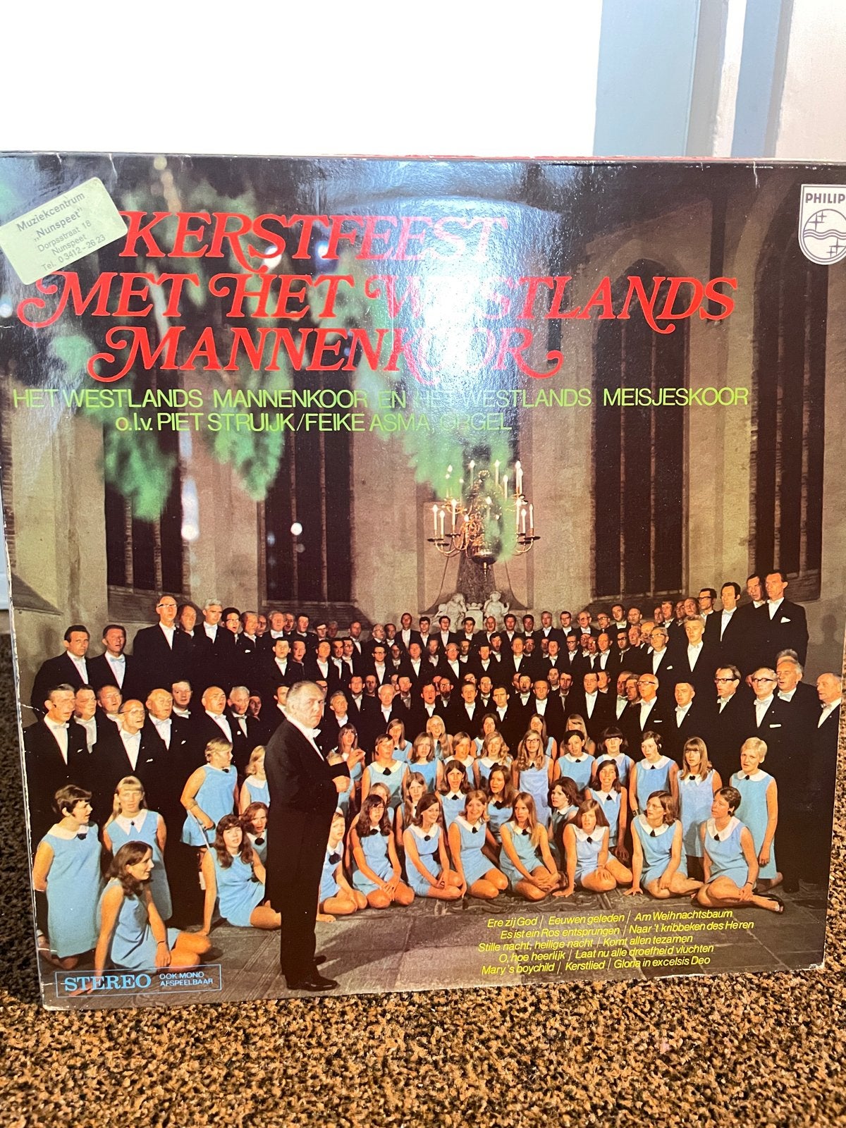 Kerstfeest met Het Westlands Mannenkoor LP, Ophalen of Verzenden, Gebruikt