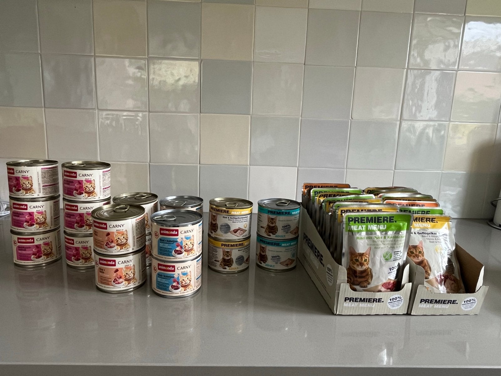 Groot pakket kattenvoer – 42 stuks Animonda & PREMIERE, Ophalen of Verzenden, Kat