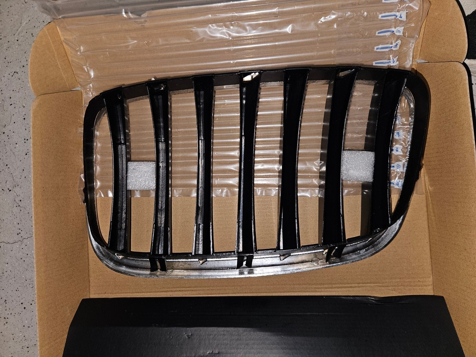 BMW X5 E70 Grille 2007 - Nieren Glanzend Zwart (2 stuks), Ophalen, Nieuw, Voor, BMW