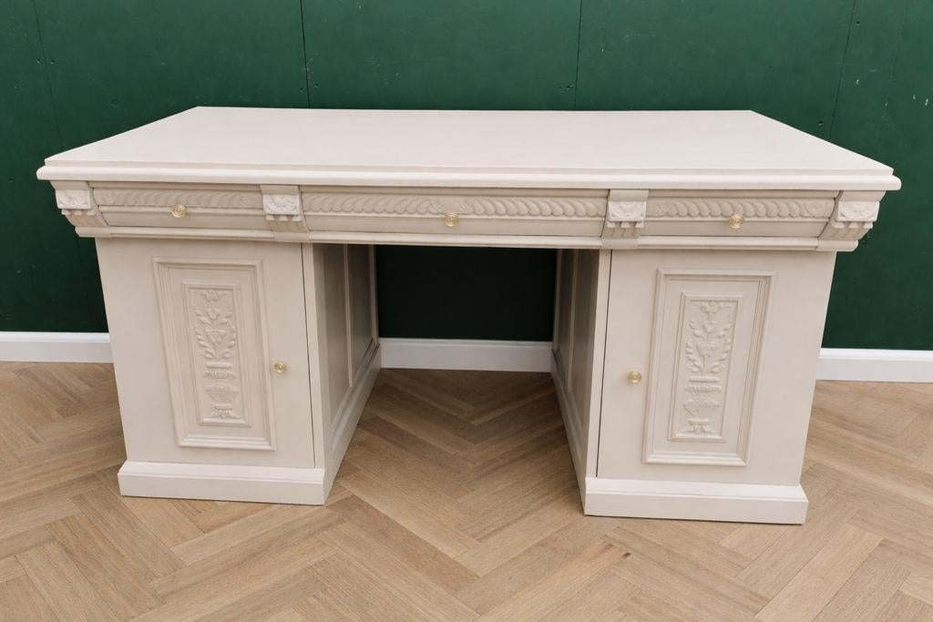 Bureau Cathedral Taupe, Ophalen, Gebruikt, Voorhout, Hout