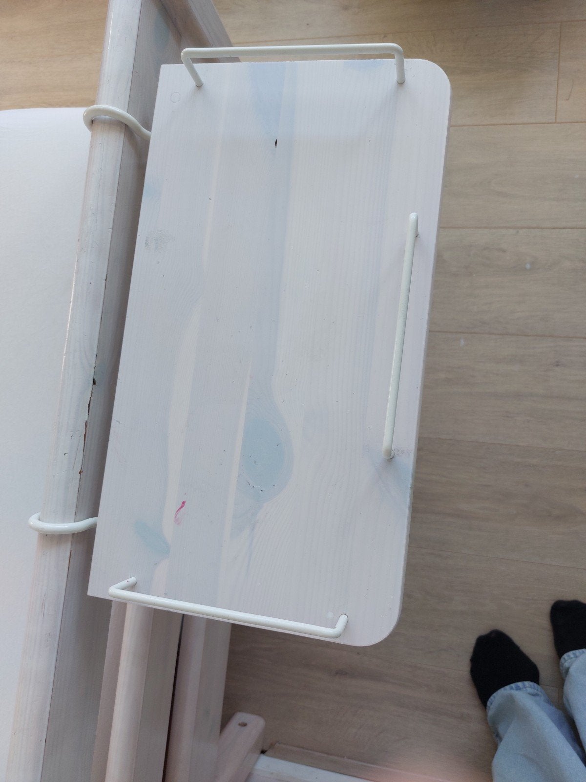 Flexa plankje voor bij bed 23,5x43 cm, Gebruikt, 70 cm of minder, Wit, Hout