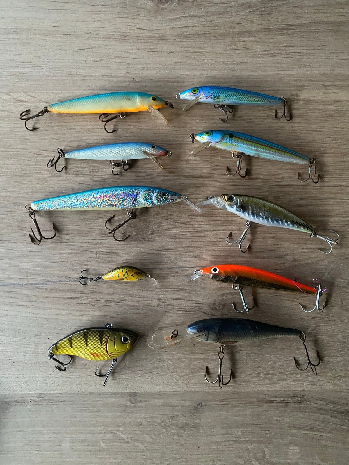 10 pluggen Salmo Rapala Spro Owner kunstaas, Ophalen of Verzenden, Gebruikt