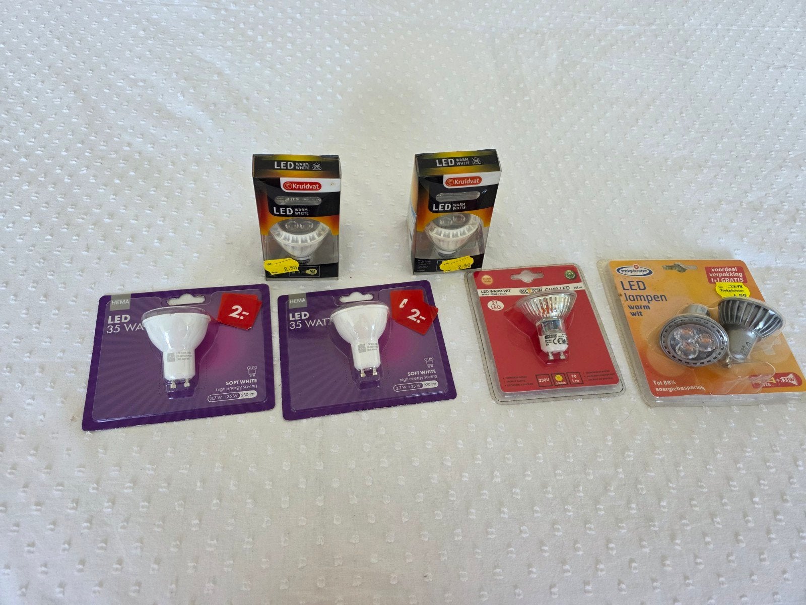 LED lampen GU10 warm wit - diverse merken, Ophalen of Verzenden, Nieuw