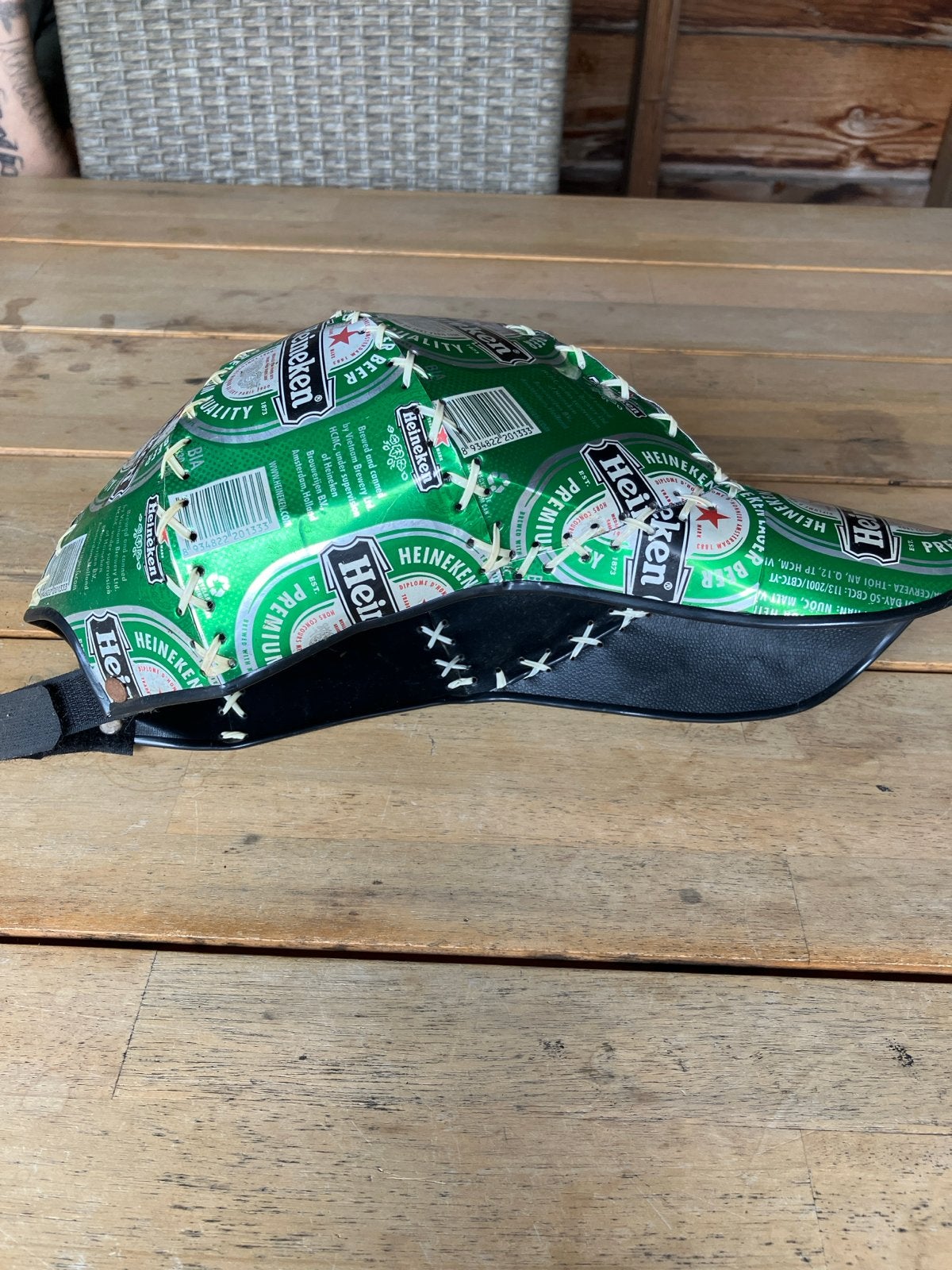 Unieke Heineken Pet - Handgemaakt van blikjes, Ophalen, Gedragen, One size fits all, Pet