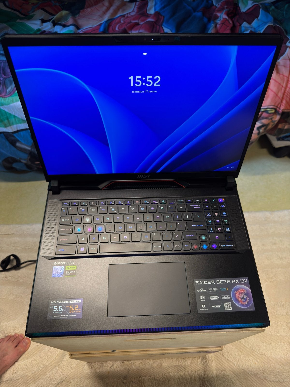 MSI Raider GE78 HX 13V Gaming Laptop - Zo goed als nieuw, Computers en Software, Windows Laptops, Ophalen, Met videokaart, Zo goed als nieuw