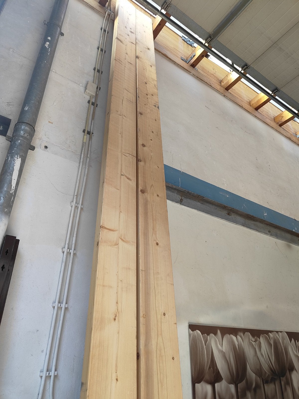 Geschuurd Vuren Balk 70x220 mm, ca. 510 cm lang, Doe-het-zelf en Verbouw, Hout en Planken, Ophalen