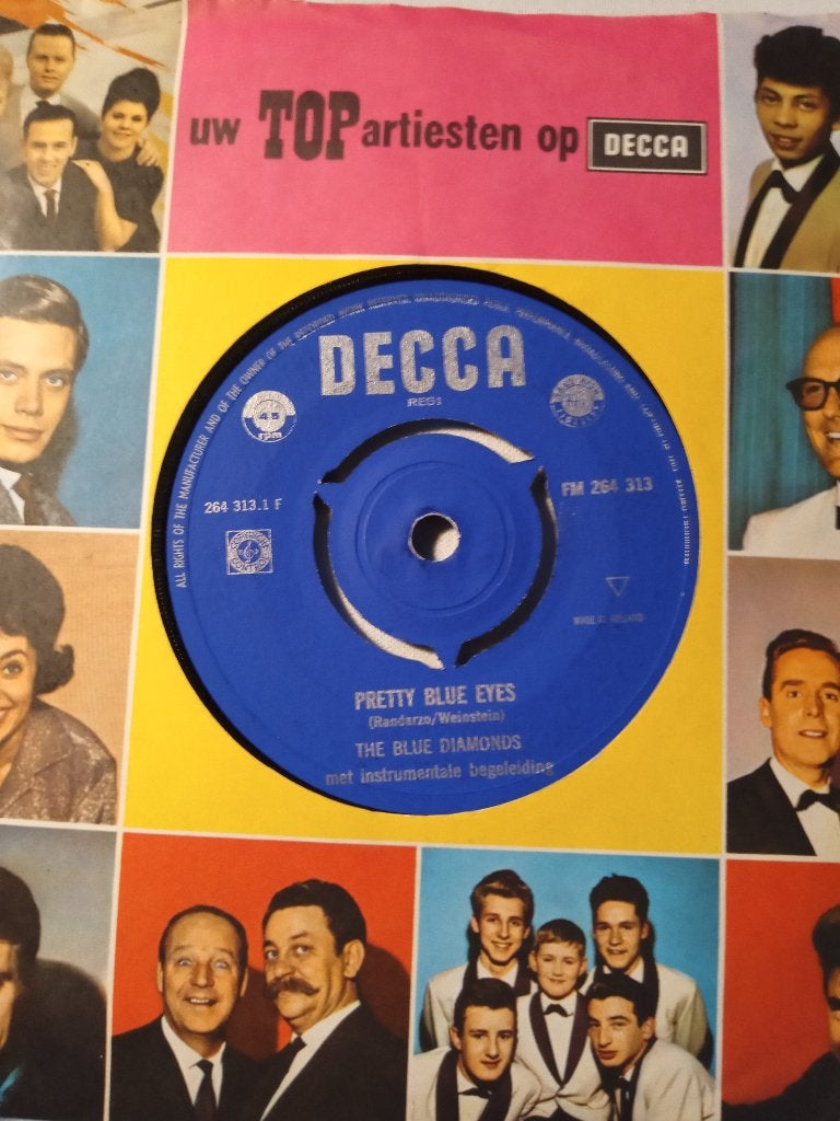 Single. The Blue Diamonds - Pretty blue eyes, Ophalen of Verzenden, Gebruikt, Pop