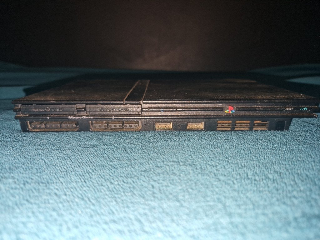 Playstation 2 slim (zonder bekabeling), Spelcomputers en Games, Spelcomputers | Sony PlayStation 2, Ophalen, Zwart, Zonder controller