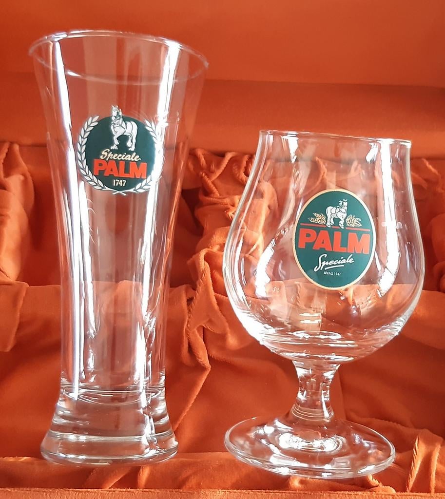 2x Palm Speciaal Bierglazen, Verzamelen, Glas en Borrelglaasjes, Bierglas, Ophalen of Verzenden