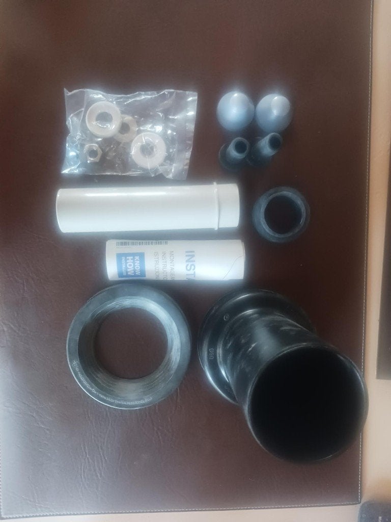 Geberit aansluitset wandcloset  Ø90mm (3 stuks beschikbaar), Ophalen of Verzenden, Zo goed als nieuw, Toilet