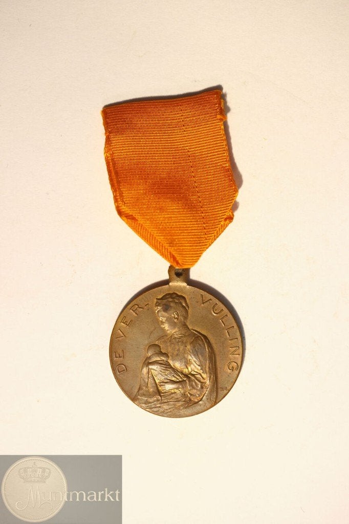 Draagpenning 1909 'Geboorte Prinses Juliana' - De Vervulling, Ophalen of Verzenden, Overige materialen, Nederland