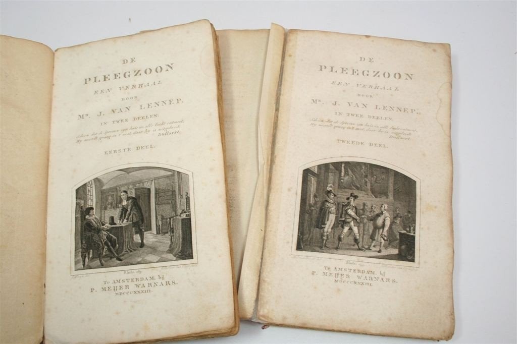 De Pleegzoon — Jacob van Lennep — Set 2 Delen [1e dr 1833], Antiek en Kunst, Antiek | Boeken en Bijbels, Ophalen of Verzenden