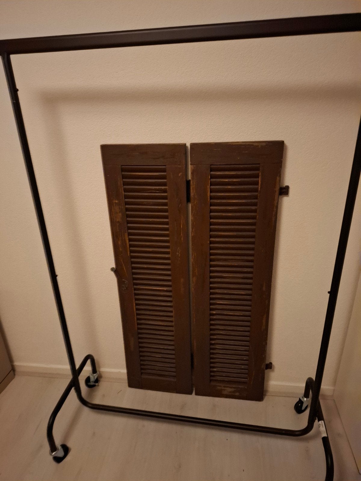 3 x Kledingrek op wielen - Zwart, stevig en verrijdbaar, Ophalen, Met wielen, Gebruikt