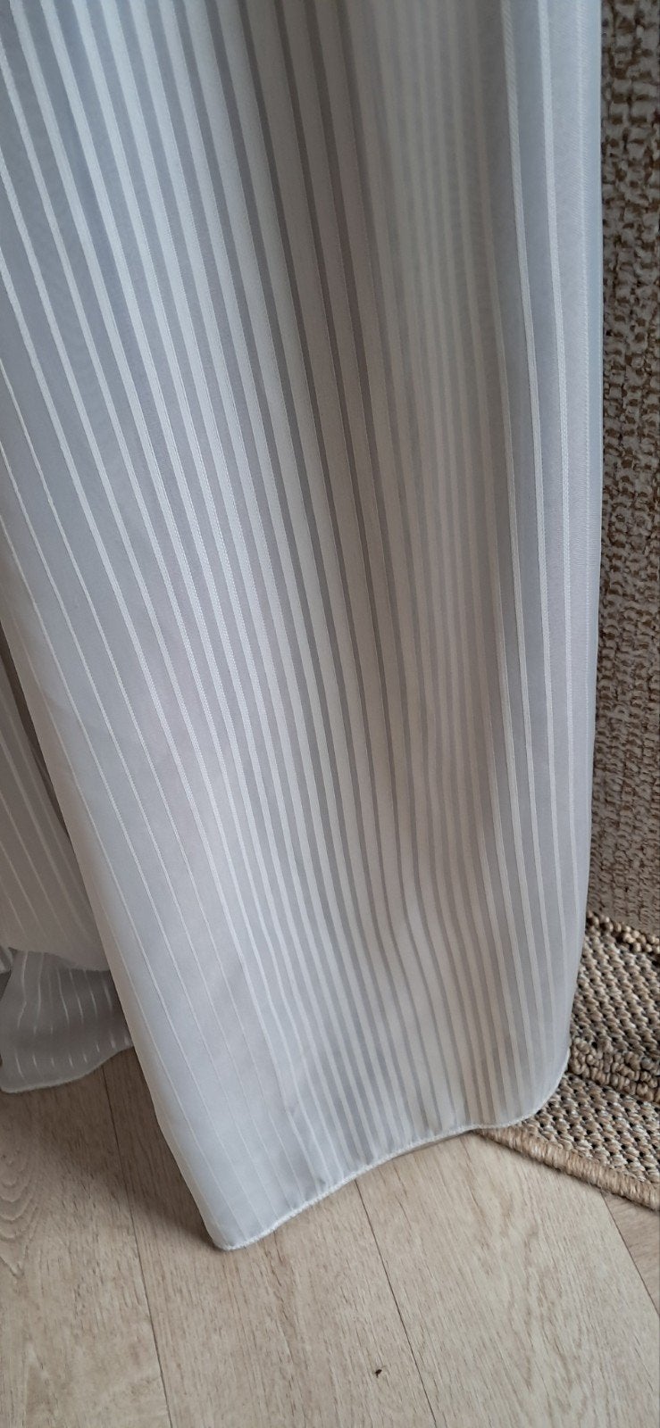 vitrage offwhite.2 X 270 cm breed 285 cm hoog, Verzenden, Gebruikt