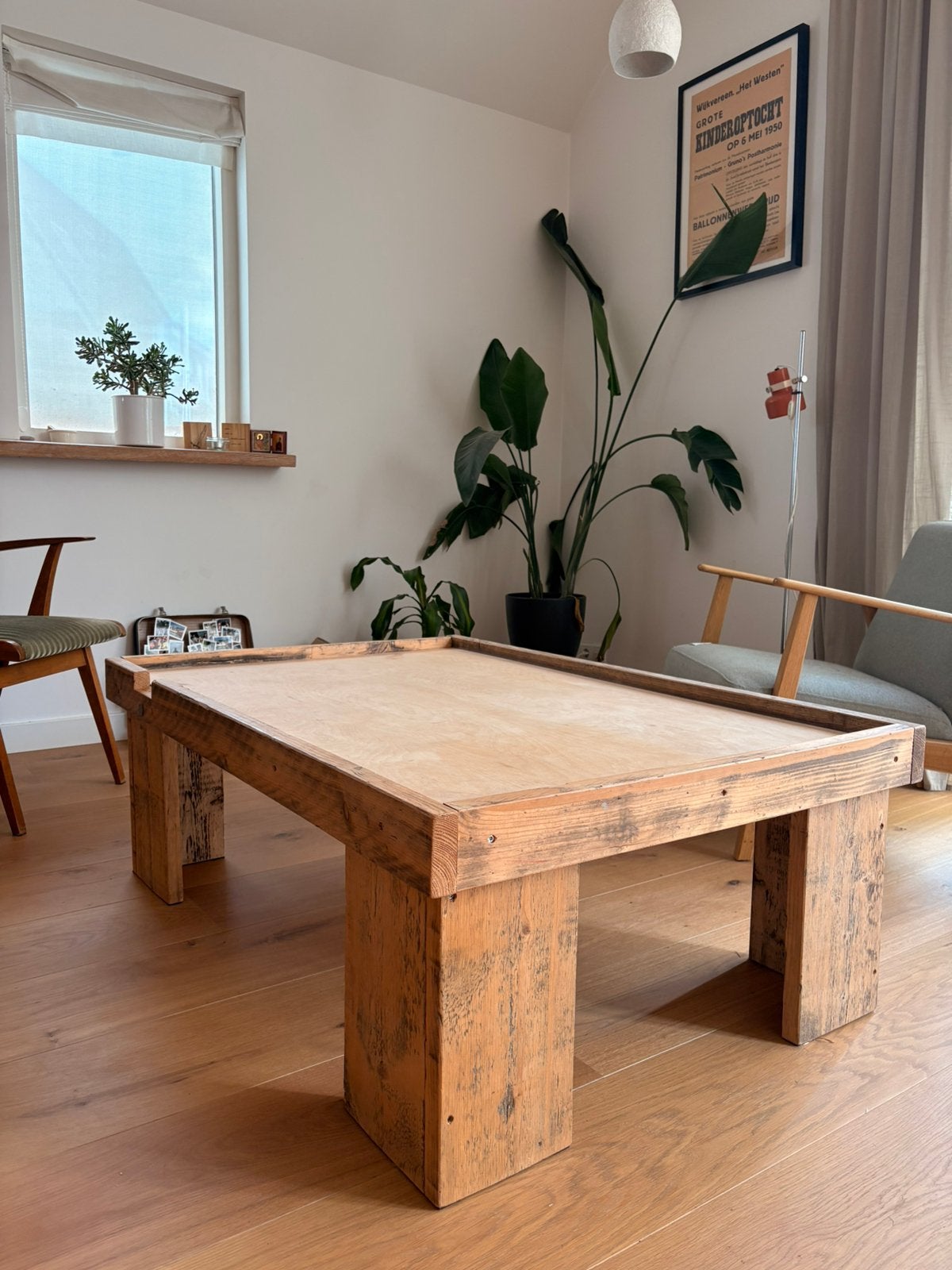 Lage houten tafel / LEGO tafel / speeltafel, Ophalen, Gebruikt