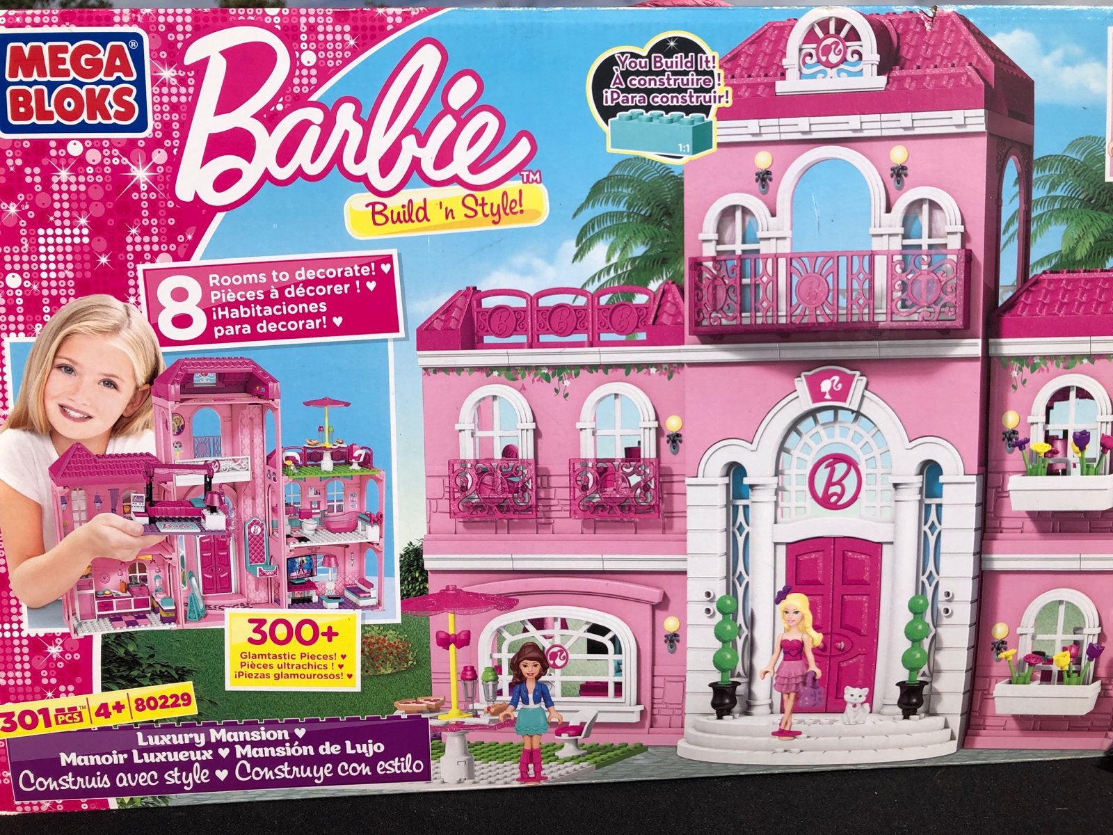 Mega Bloks Barbie Build 'n Style Luxe Landhuis, Ophalen of Verzenden, Nieuw, Megabloks