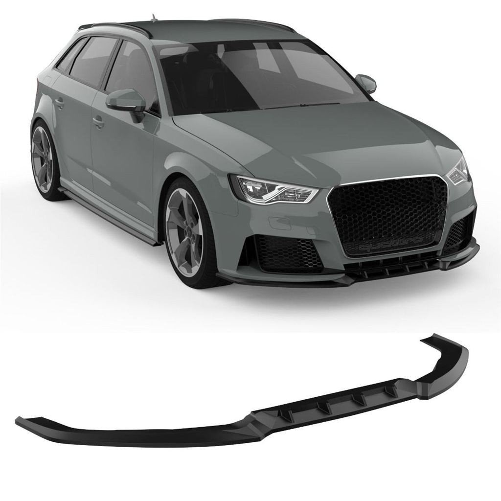 APEX Spoiler Splitter voor Audi RS3 8V Sportback glans Zwart