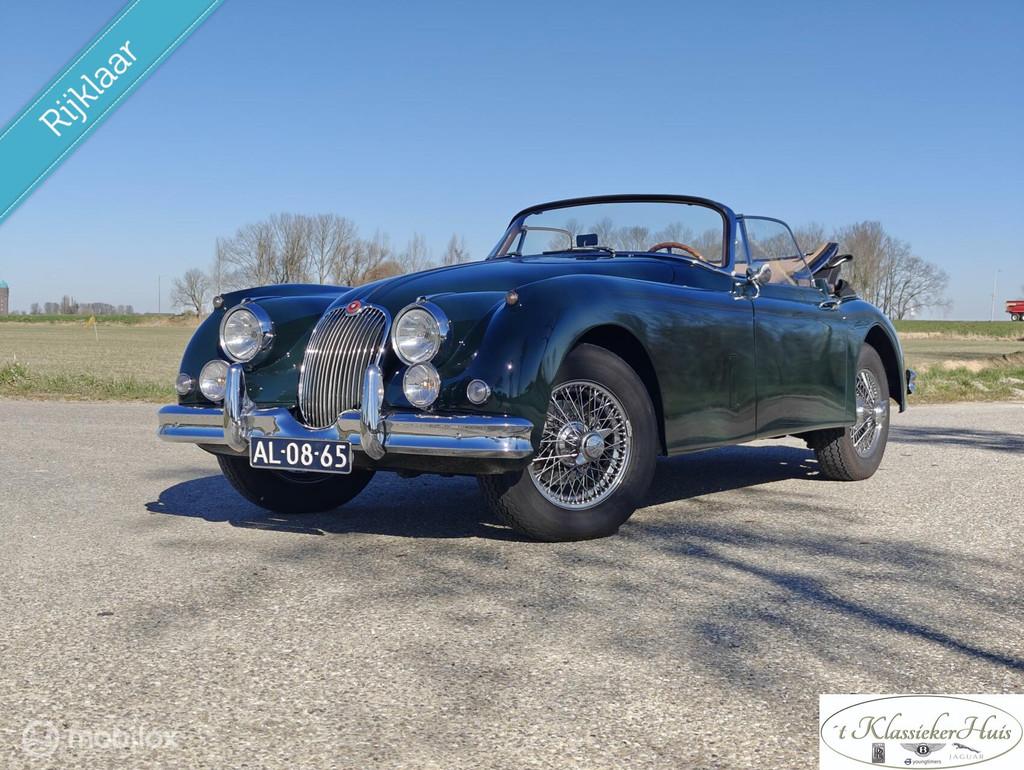 Jaguar Xk150 Drophead coupe, Auto's, Achterwielaandrijving, Cabriolet, Leder, Handgeschakeld