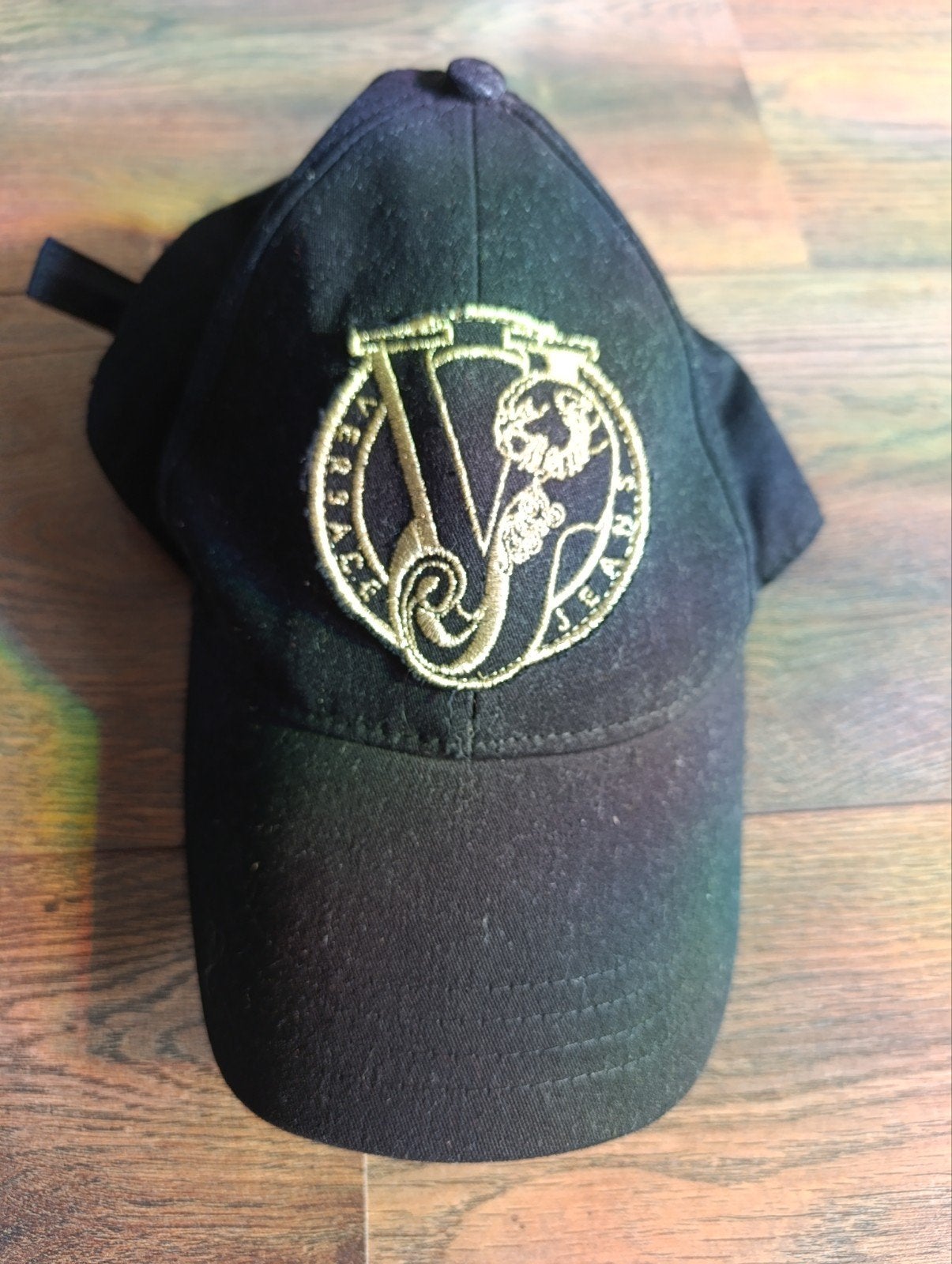 Zwarte Versace Jeans Pet met Logo - Zo goed als nieuw, Versace Jeans, One size fits all, Ophalen of Verzenden, Pet