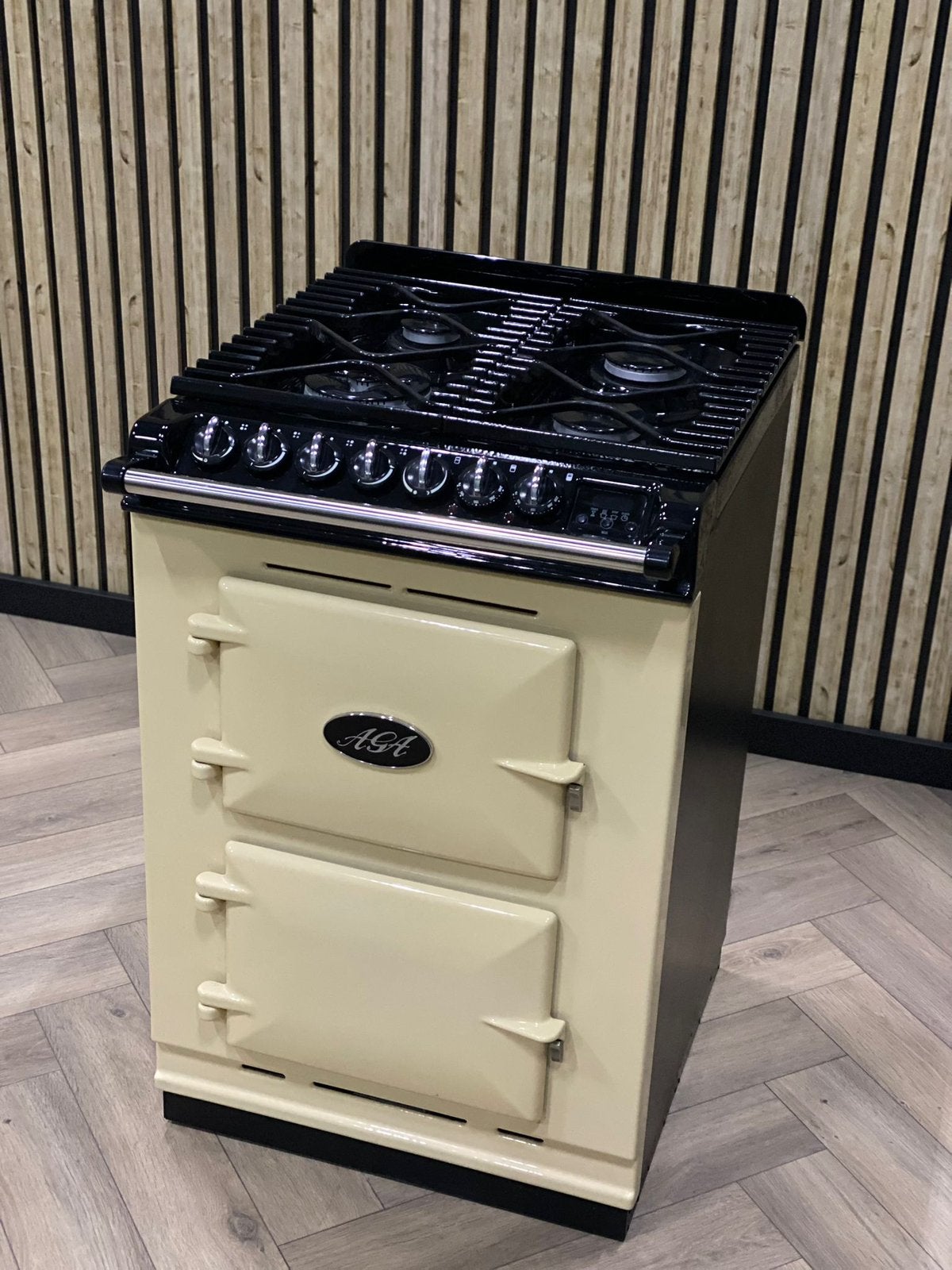 Prachtige AGA Creme 60cm gas, Witgoed en Apparatuur, Hete lucht, 60 cm of meer, Ophalen of Verzenden, Gas