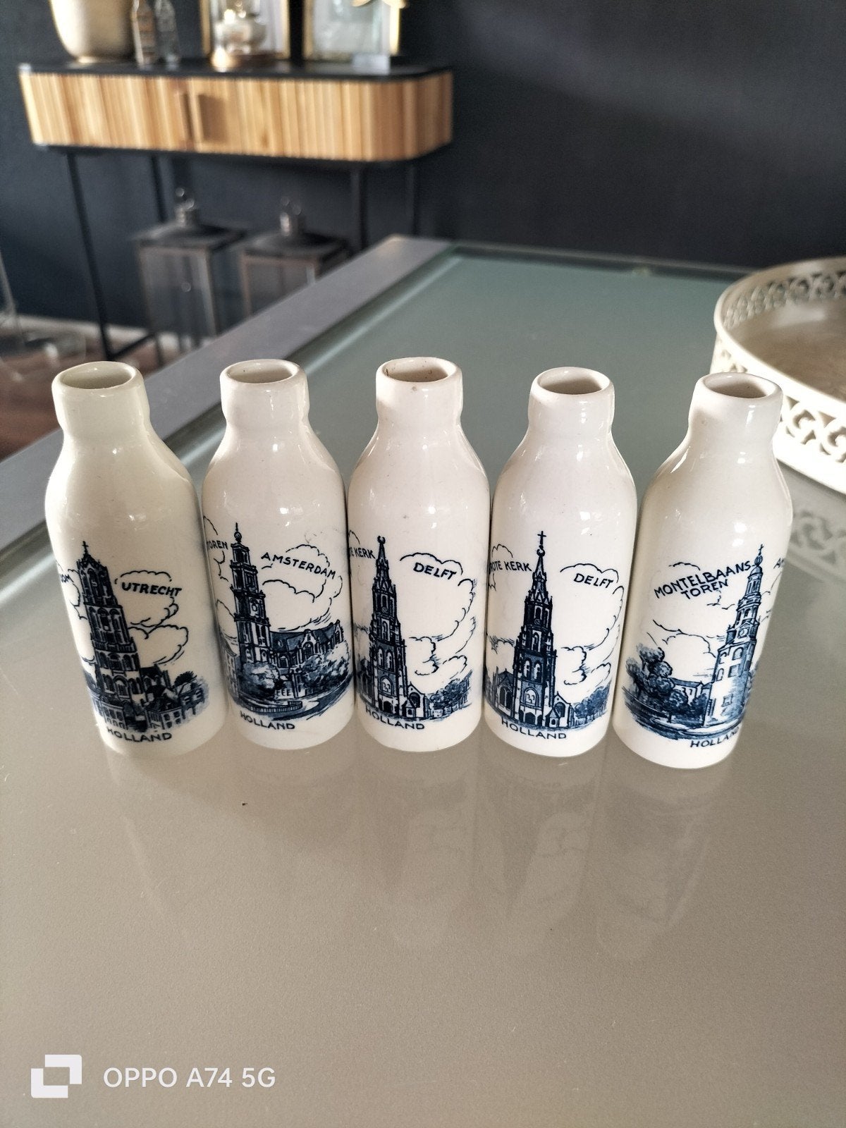 5 Rynbende distilleer flesjes torens Utrecht Delft Amsterdam, Ophalen of Verzenden