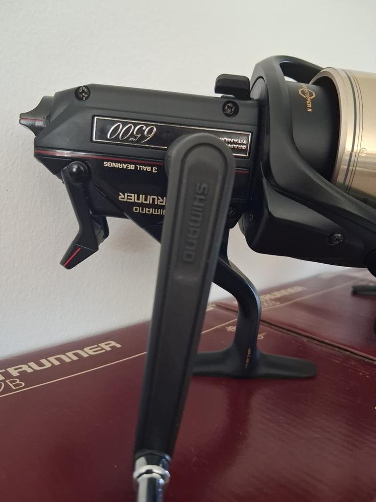 Shimano baitrunner6500b, Ophalen of Verzenden, Zo goed als nieuw, Molen