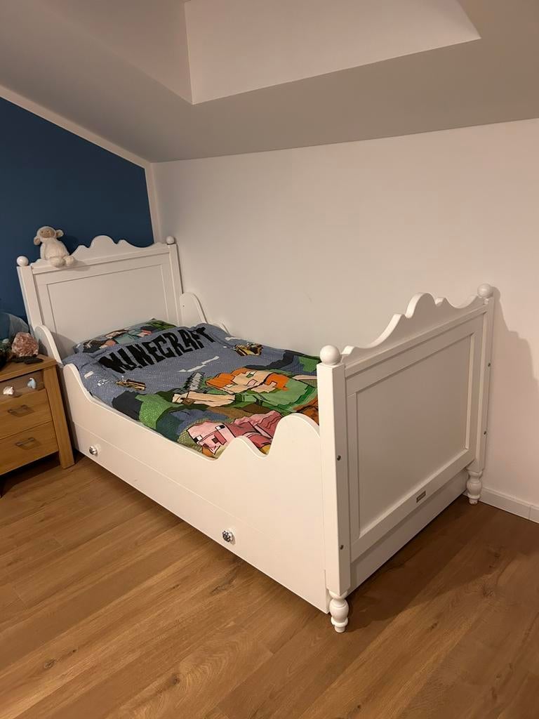 Bed bopita 90x200 met bedlade, Kinderen en Baby's, Kinderkamer | Bedden, Ophalen of Verzenden, Zo goed als nieuw, 180 cm of meer
