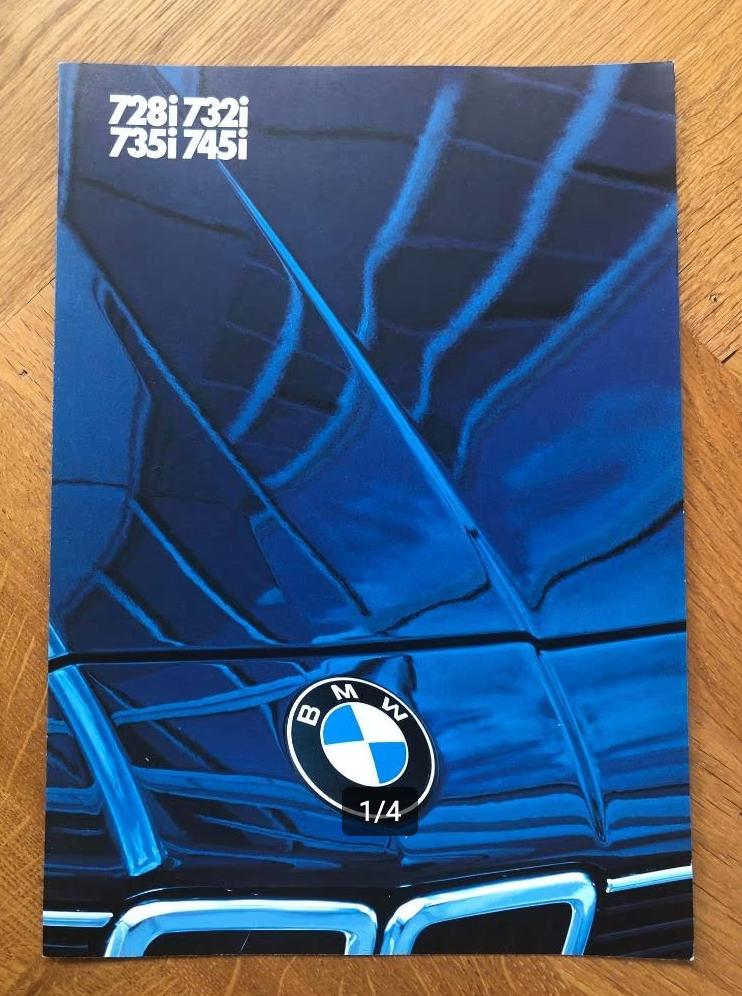BMW 728i 732i 735i 745i Duitse folder 1983, Verzenden, Nieuw, BMW, BMW