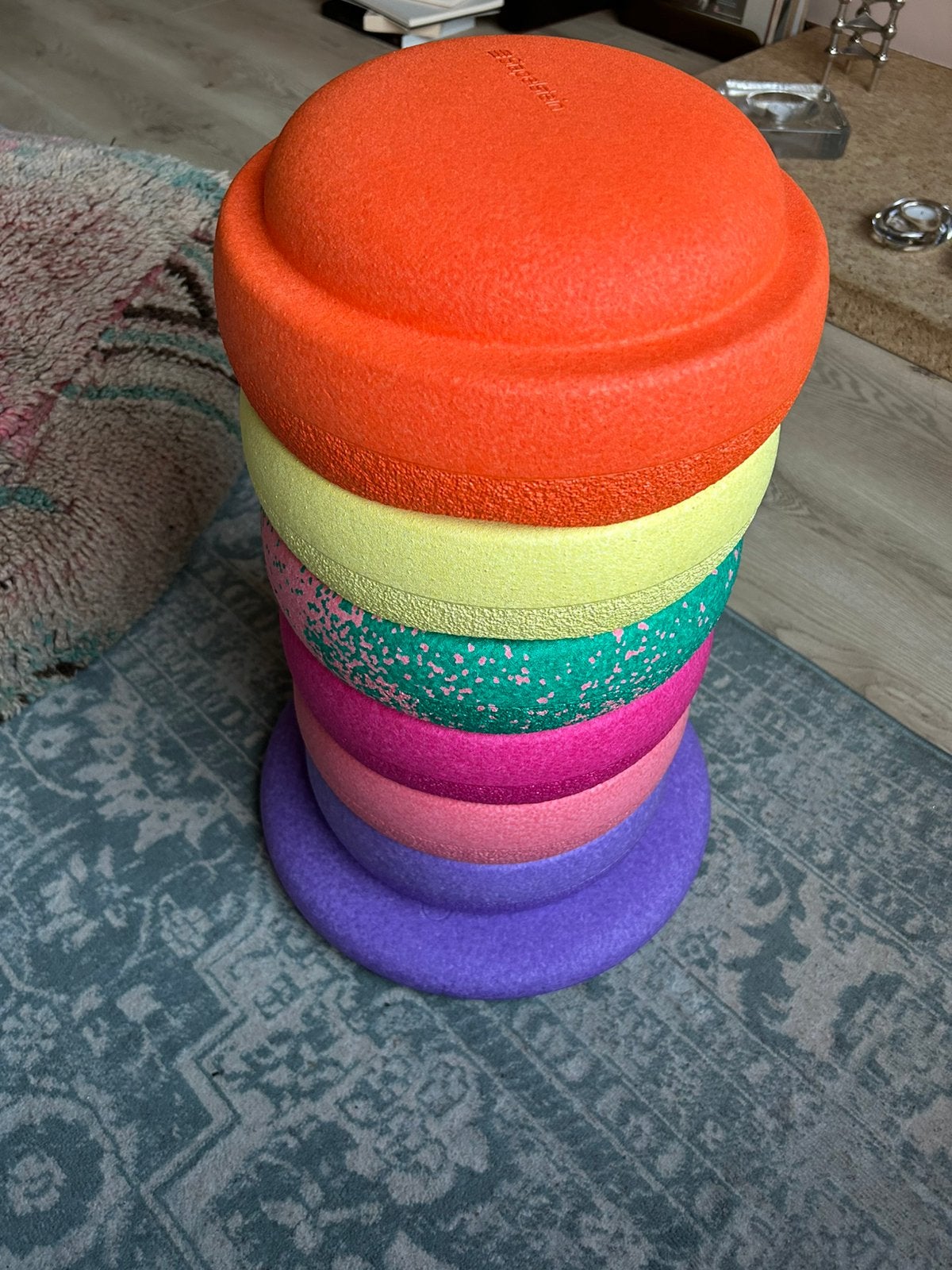 6 stapelstein stenen + 1 balance board, Ophalen, Zo goed als nieuw, Jongen of Meisje