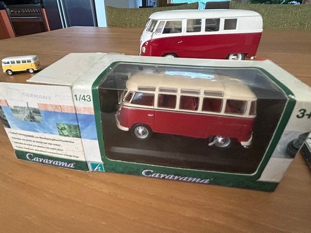 VW bus Samba 1962 modelauto 1/43 Cararama, Ophalen of Verzenden, Nieuw, Auto, Overige merken