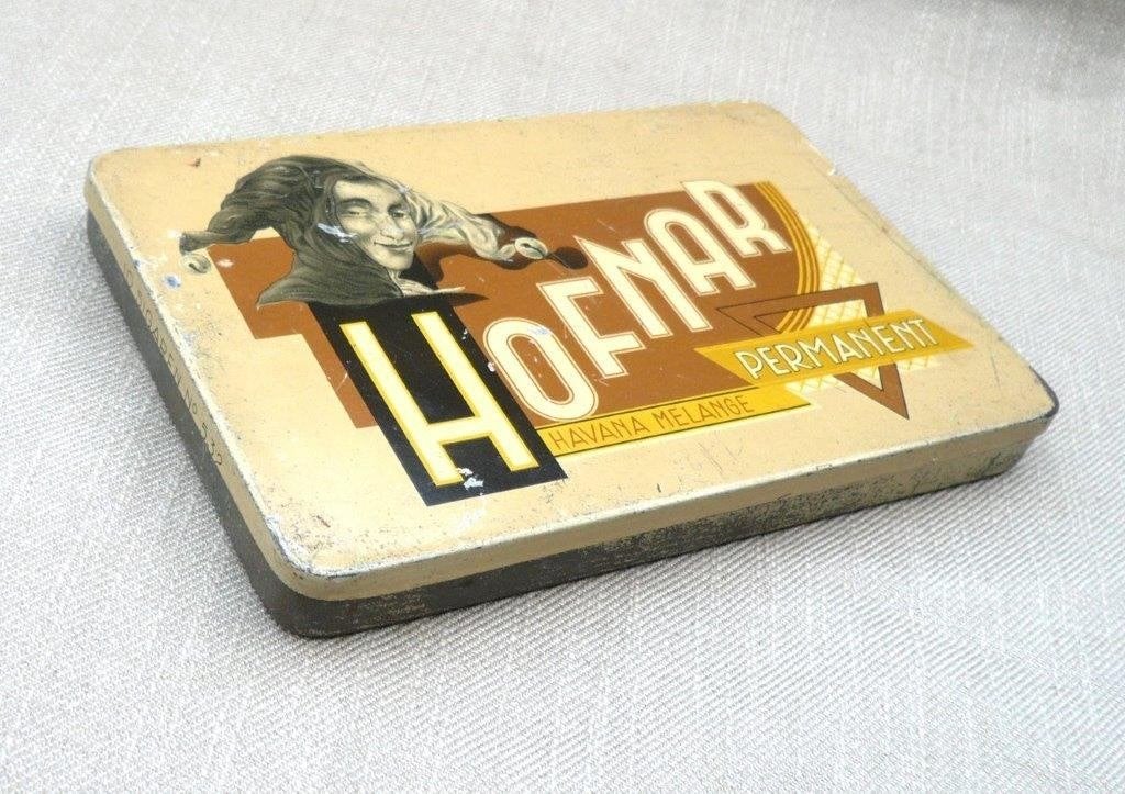 Blik (leeg) hofnar havana melange permanent 532., Ophalen of Verzenden, Gebruikt, Tabaksdoos of Verpakking