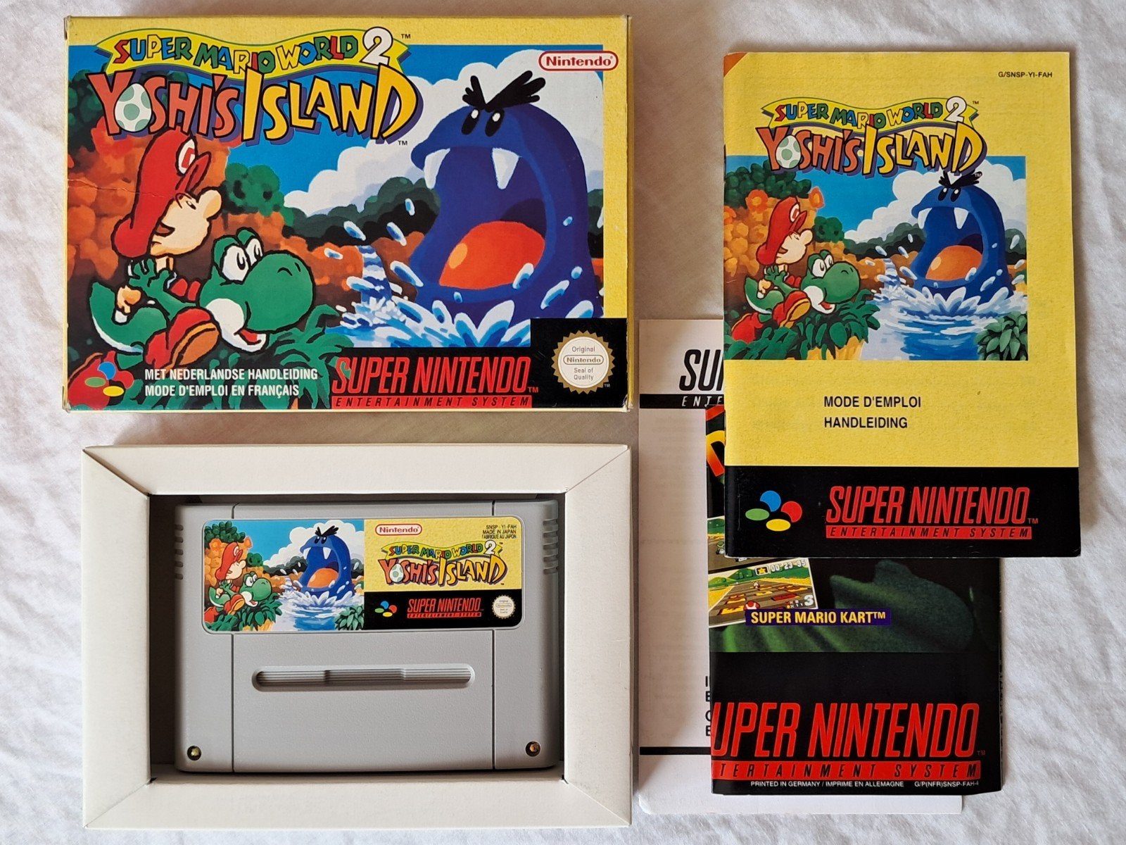 Super Mario World 2: Yoshi's Island - Super Nintendo SNES, Gebruikt, 2 spelers, Eén computer, Ophalen of Verzenden