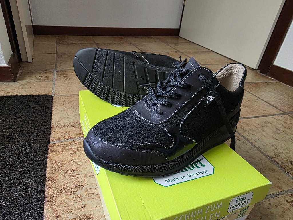 finn comfort dames schoenen mt38, Zwart, Ophalen of Verzenden, Sneakers of Gympen, Zo goed als nieuw