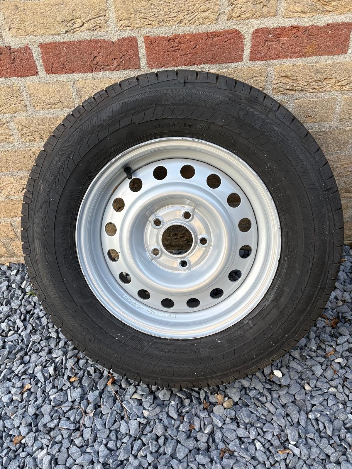 Reserveband op stalen velg, Ophalen, Gebruikt
