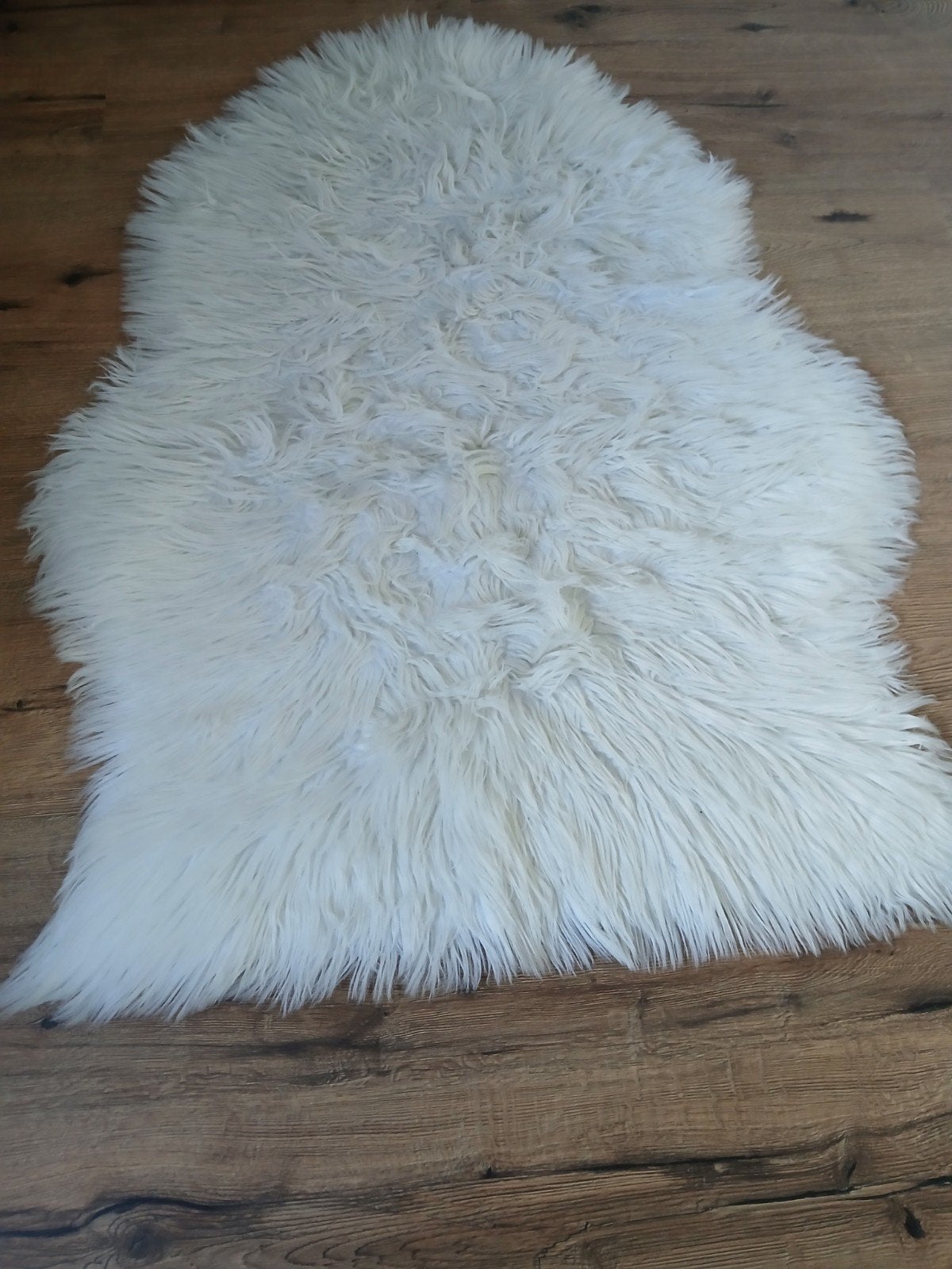 vloerkleedje, Ophalen, 50 tot 100 cm, Wit, 50 tot 100 cm