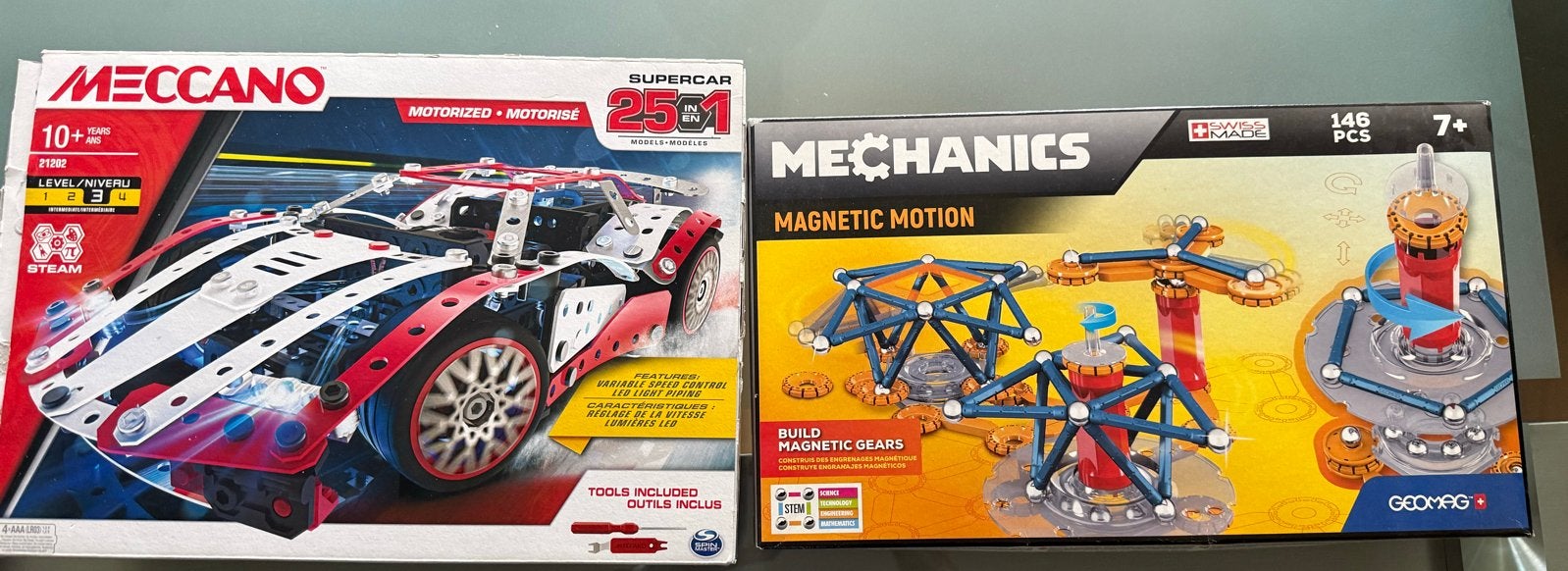 Meccano Supercar 25-in-1 & Geomag Mechanics Magnetic Motion, Kinderen en Baby's, Ophalen, Nieuw, Overige merken