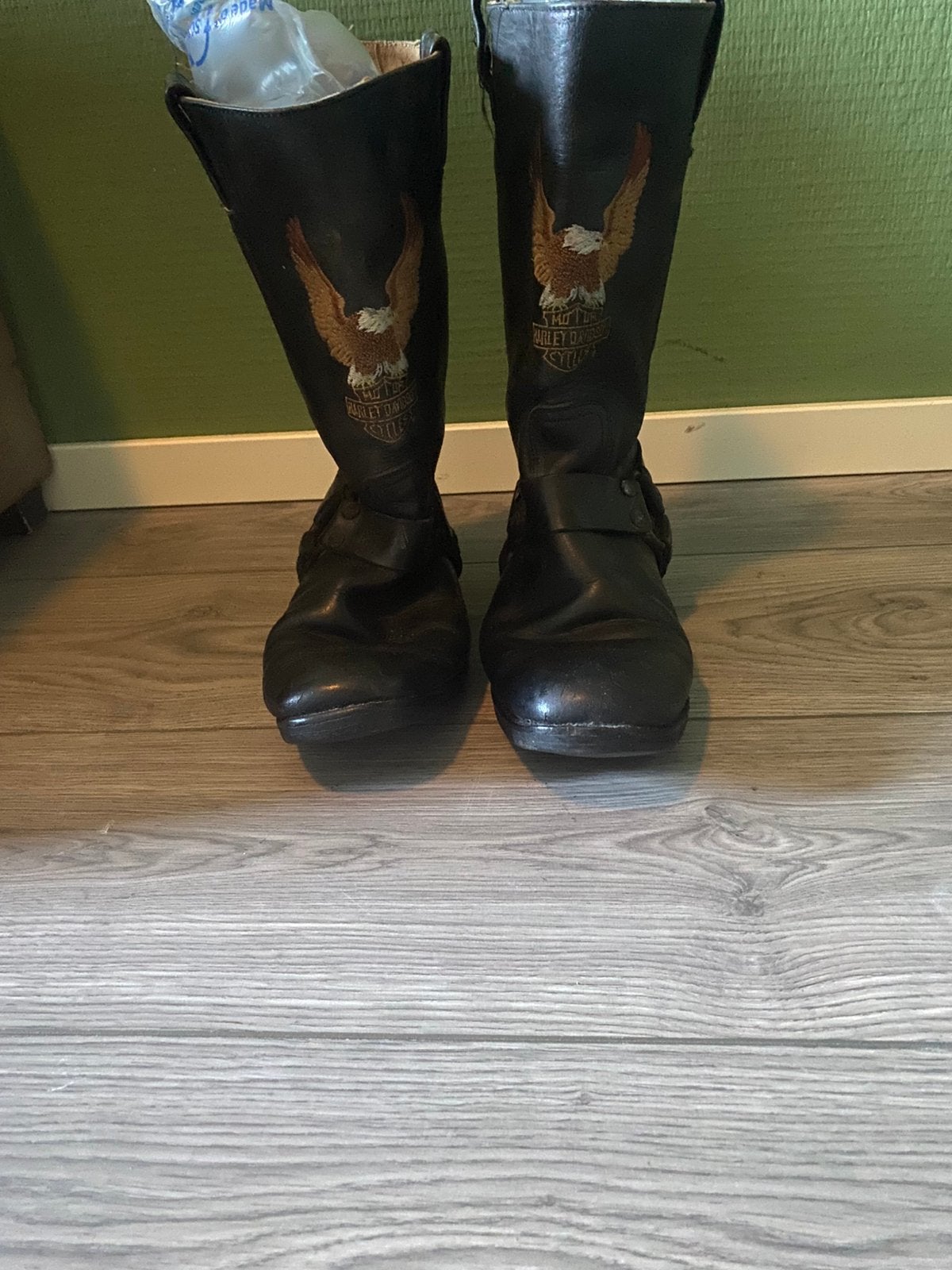 Harley Davidson laarzen, Ophalen, Zwart, Boots, Gedragen