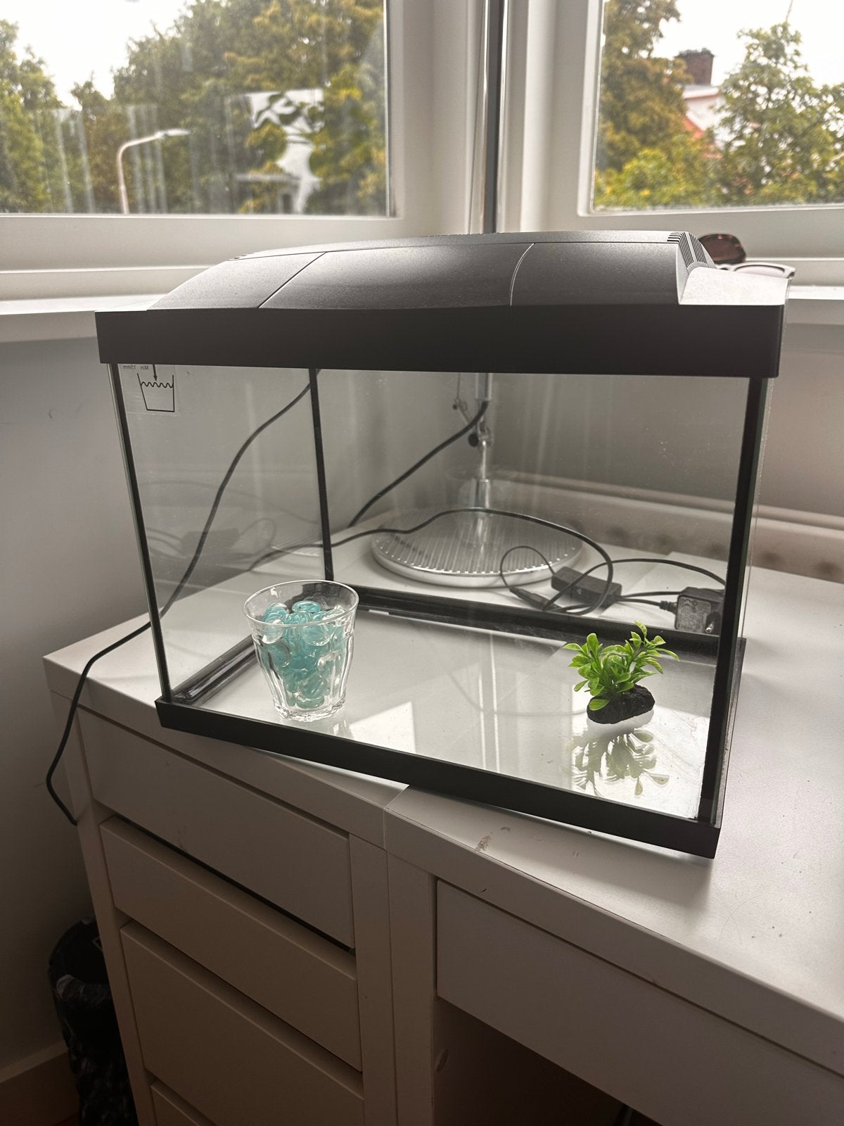 Superfish aquarium Start20 zwart met verlichting, Dieren en Toebehoren, Vissen | Aquaria en Toebehoren, Ophalen, Zo goed als nieuw