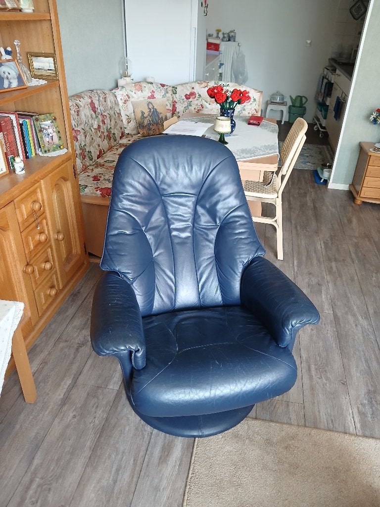 relax draaistoel leer, Ophalen, Gebruikt, Minder dan 75 cm, Leer